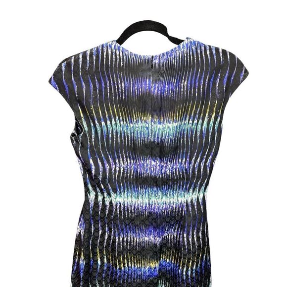 ASO BLAIR WALDORF PETER PILOTTO Digitally Printed Silk Dress Knee length sz 4 US - Picture 11 of 16